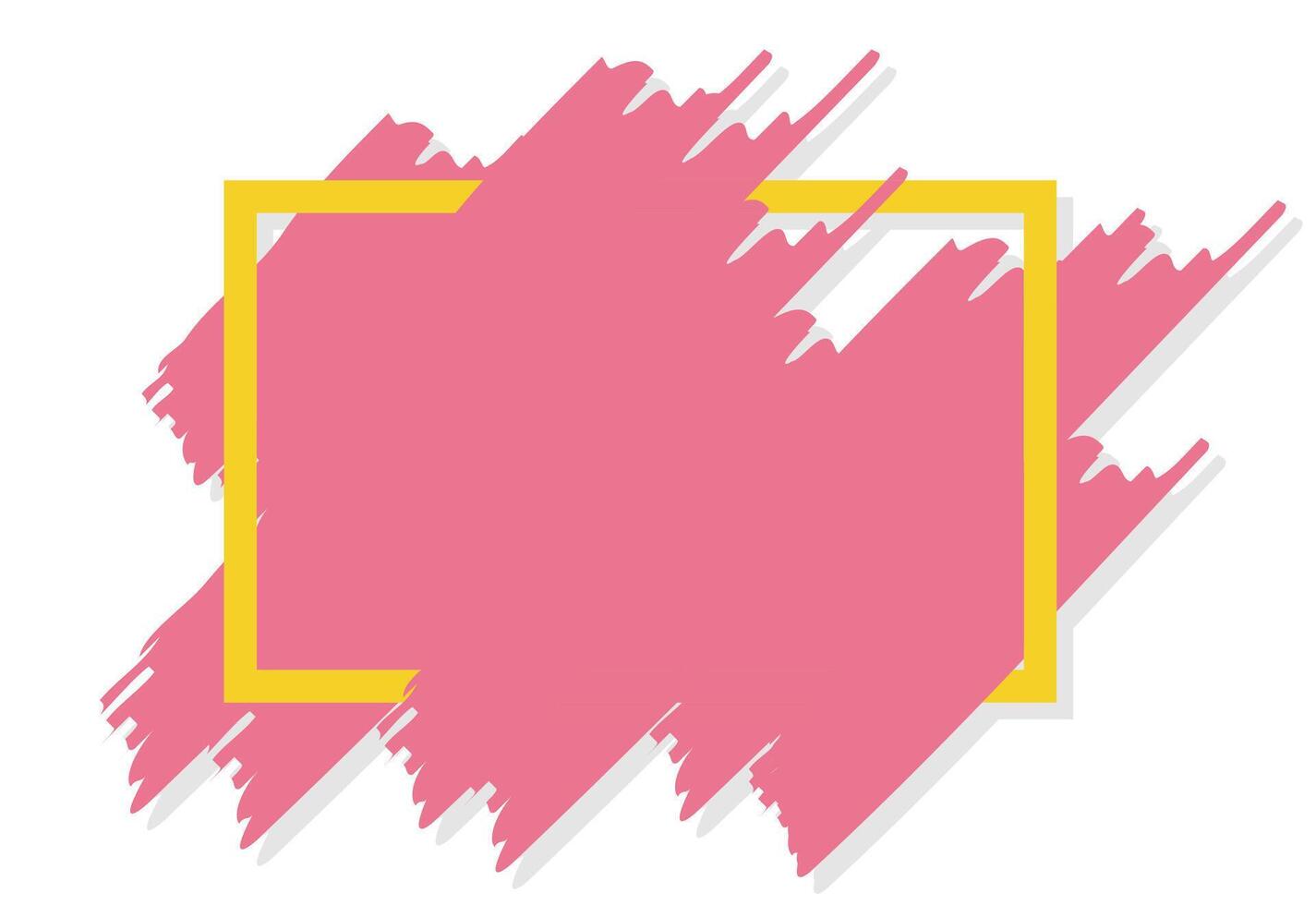 Abstract geometric design, brush for modern text box. vector