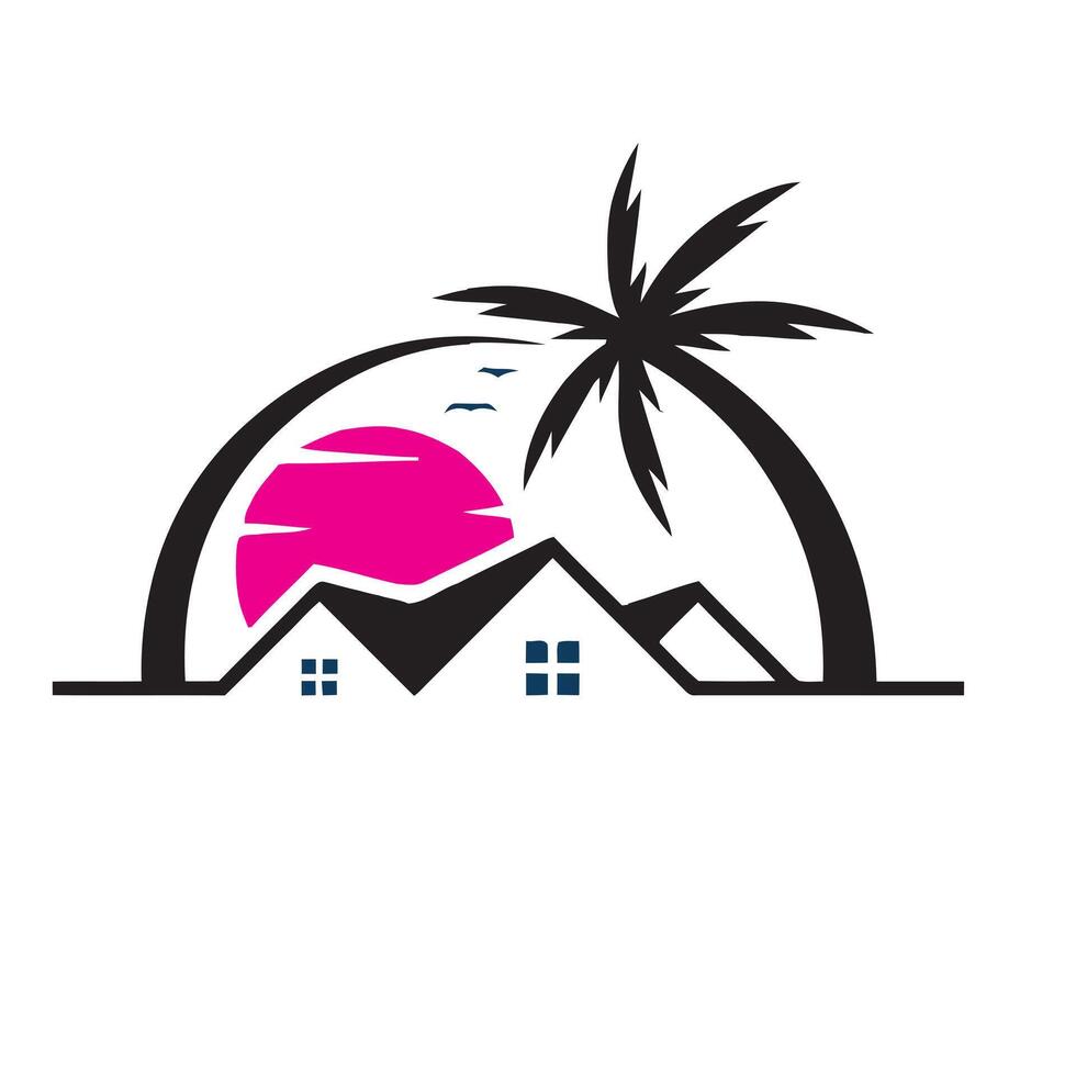 Sunset Estate Logo vector