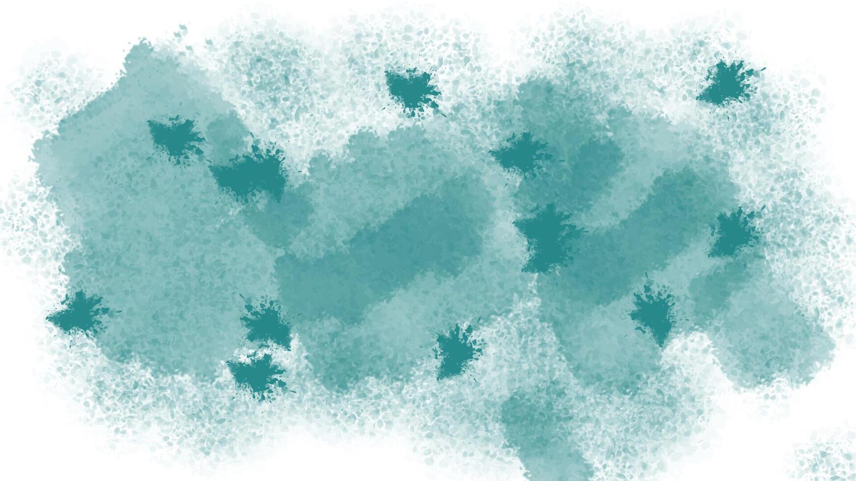 Teal Abstract Watercolor Background Illustration vector