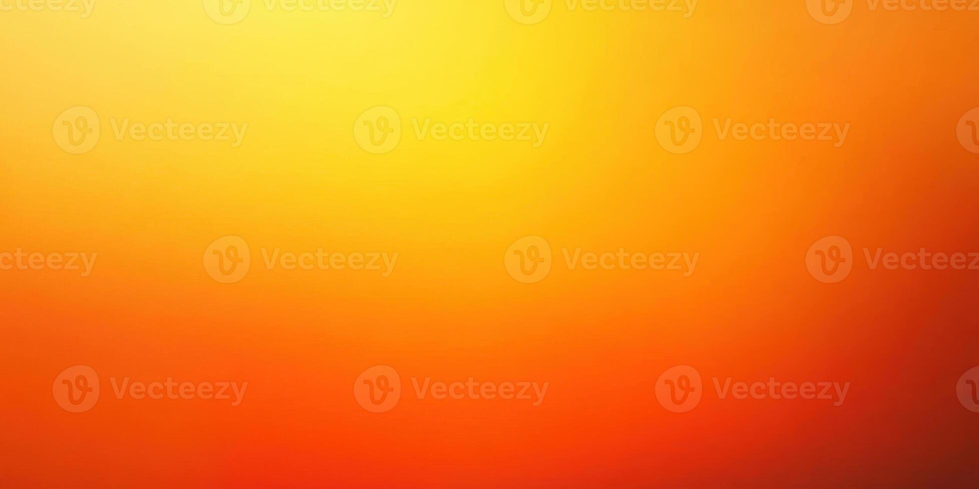 Bright and warm sunset colors blend in a mesmerizing gradient over the horizon during evening hours photo