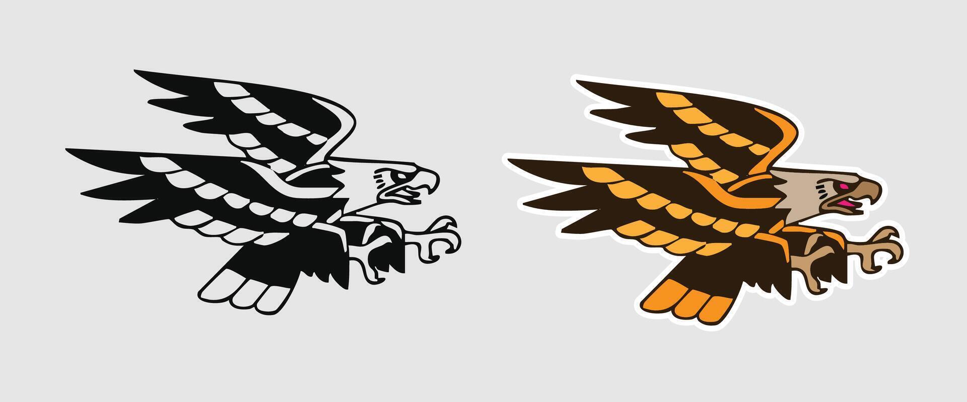 a hawk that wants to grab vector