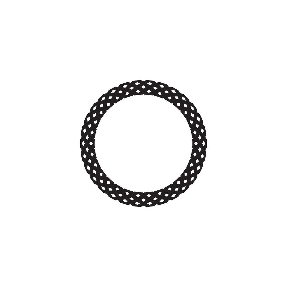 A black and white illustration of a circle vector