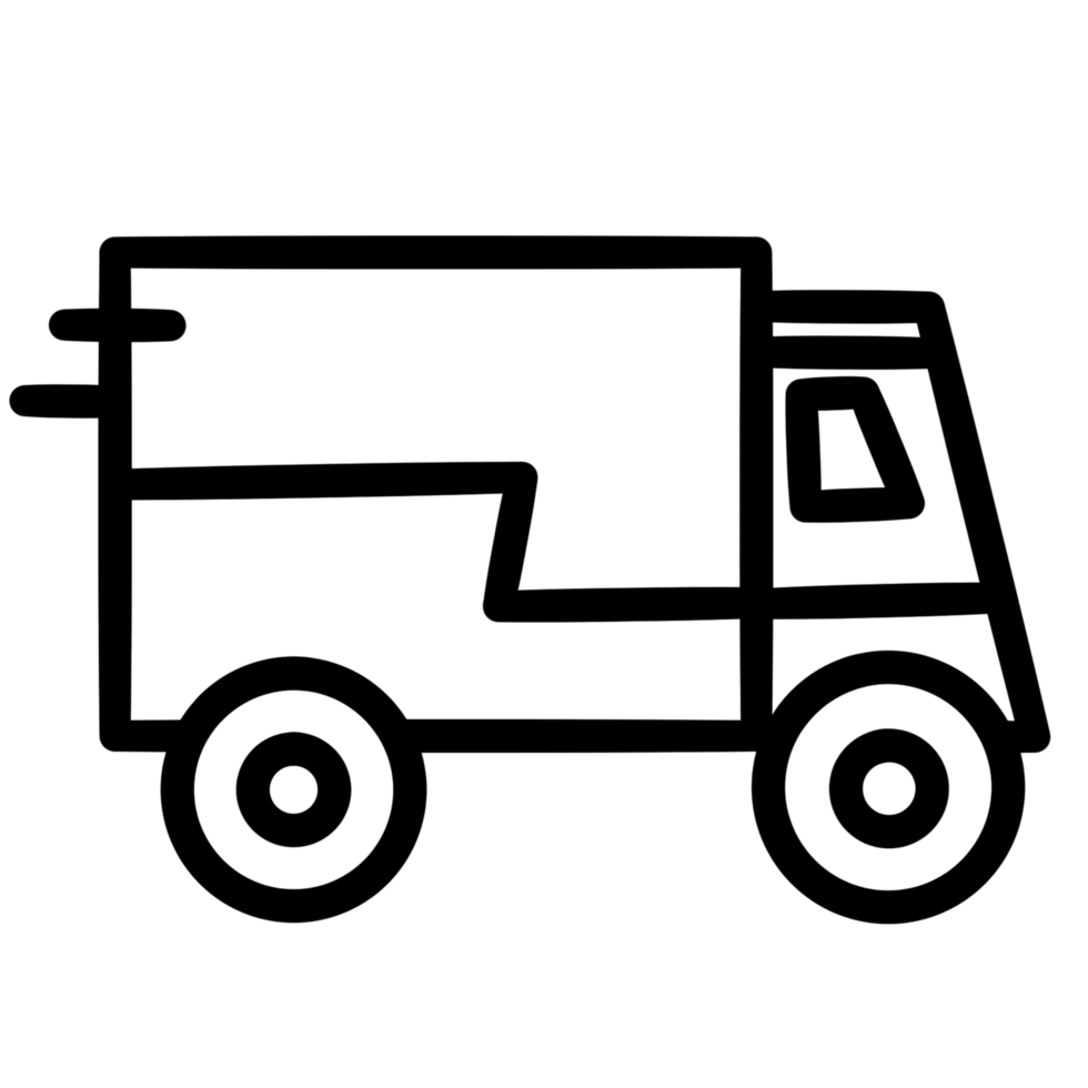 A white truck icon png