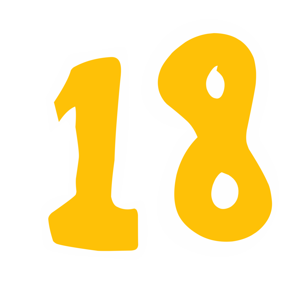 Icon number eighteen png