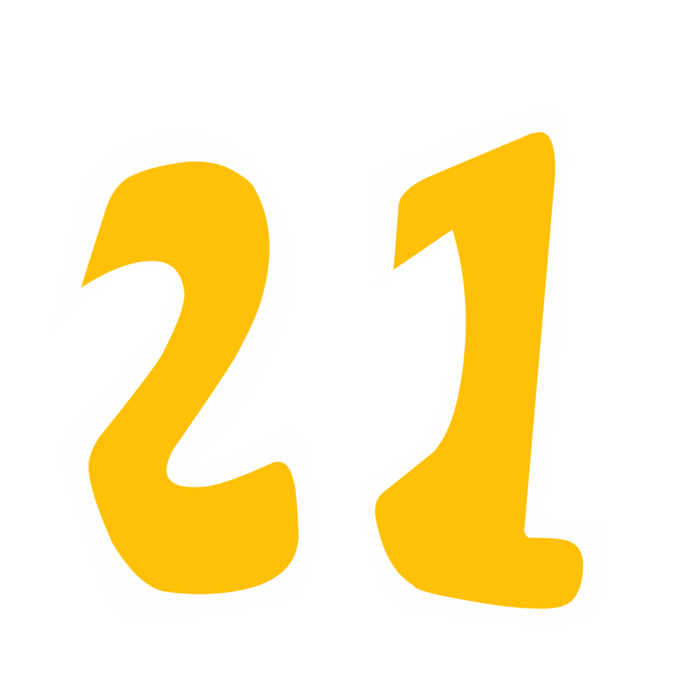 Number twenty one png