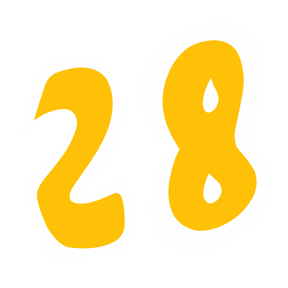 Number twenty eight png