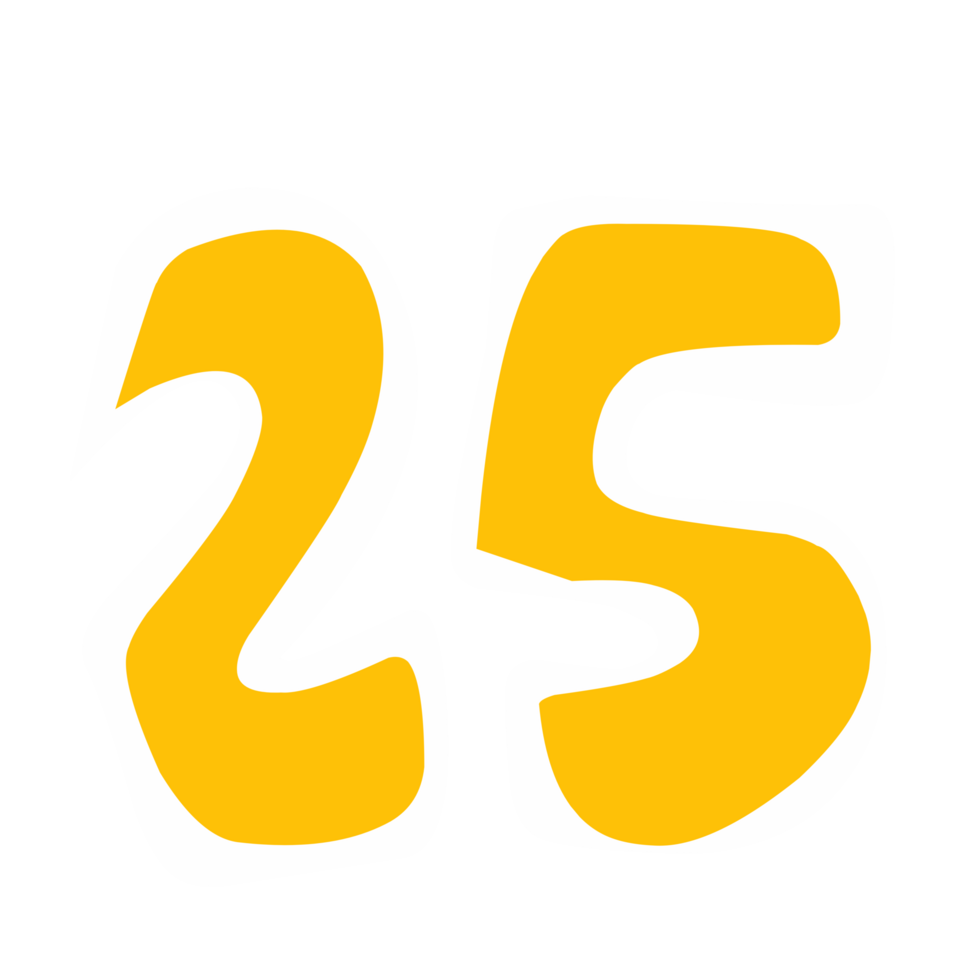 Number twenty five png