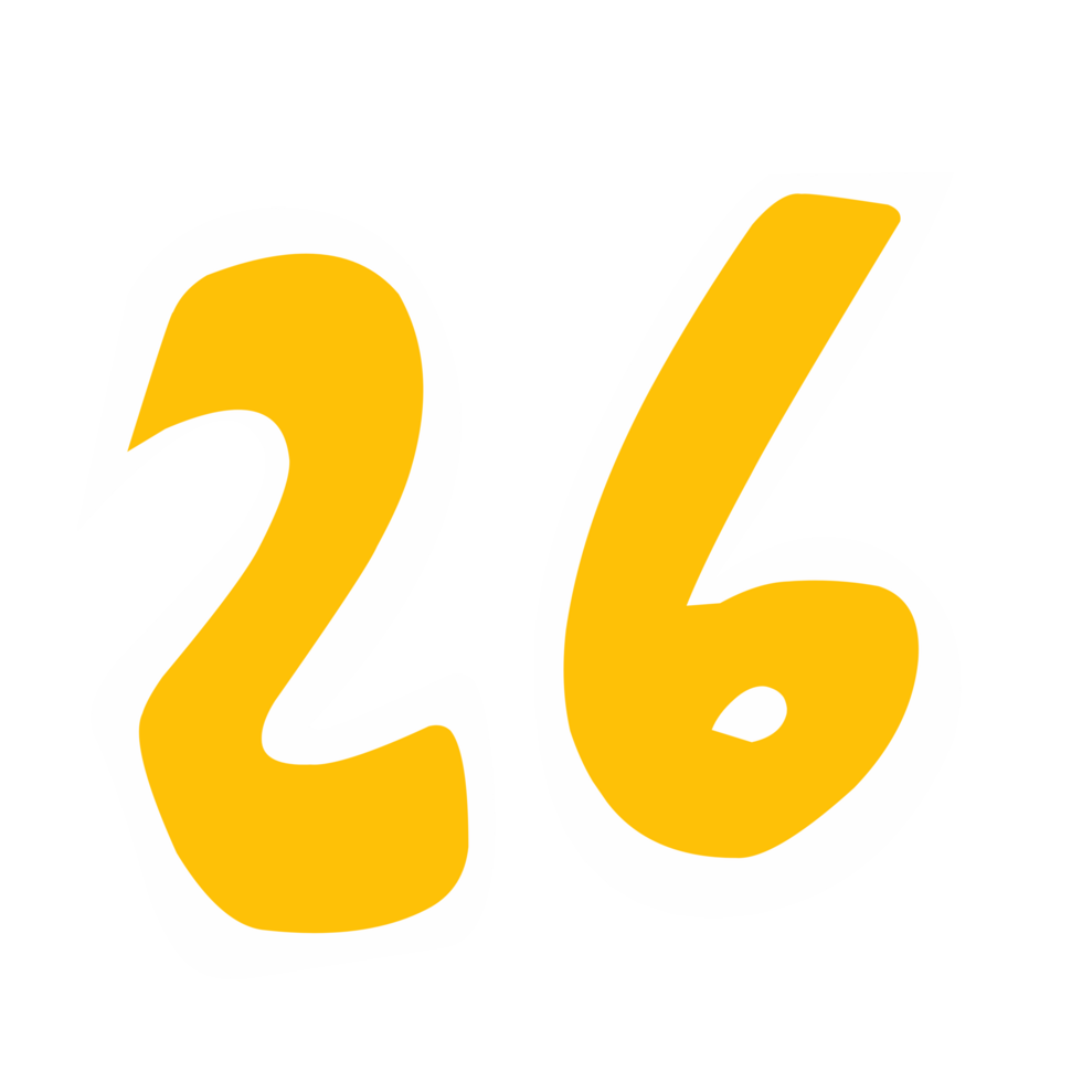 Number twenty six png