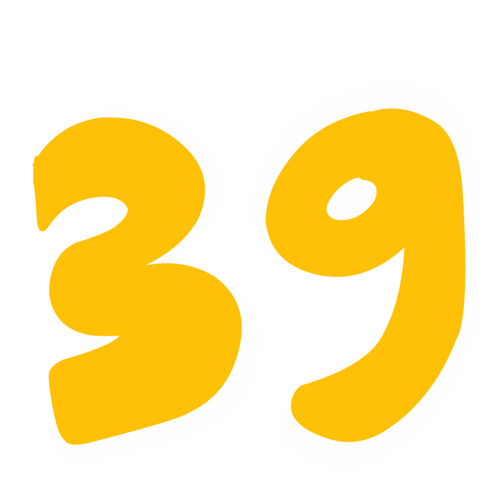 Number thirty nine png