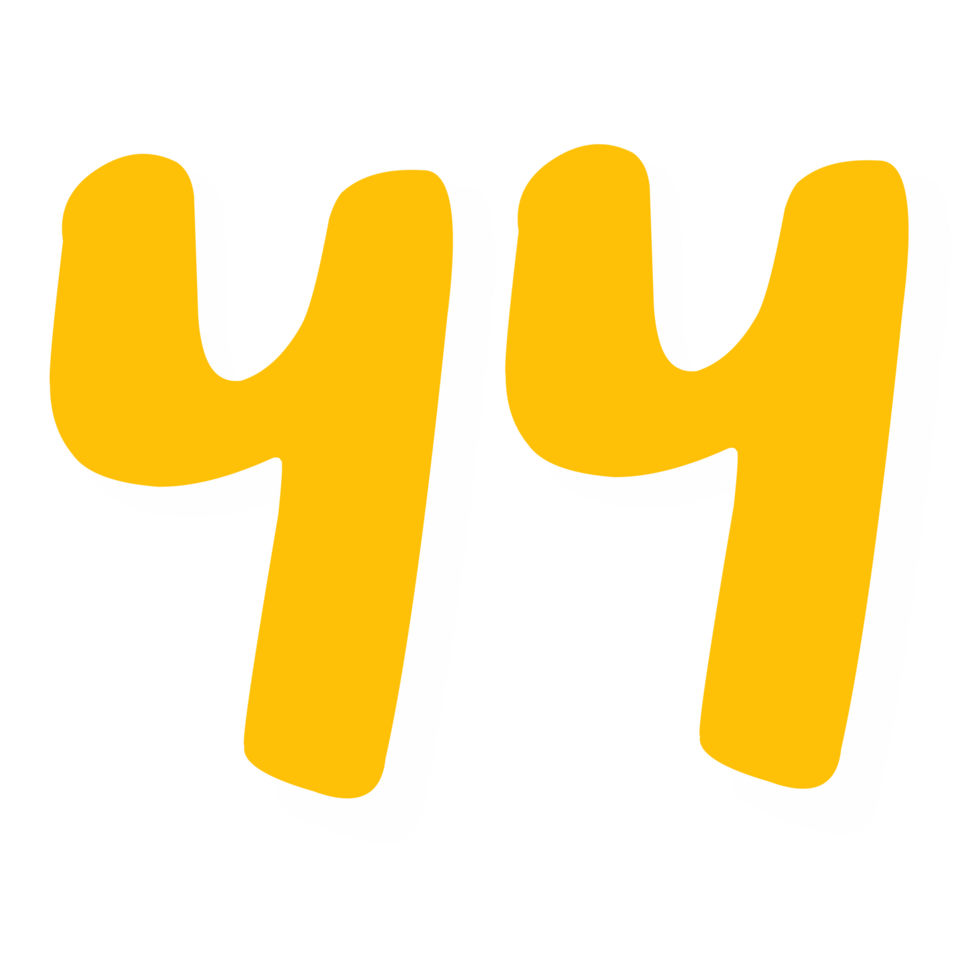 number forty four png