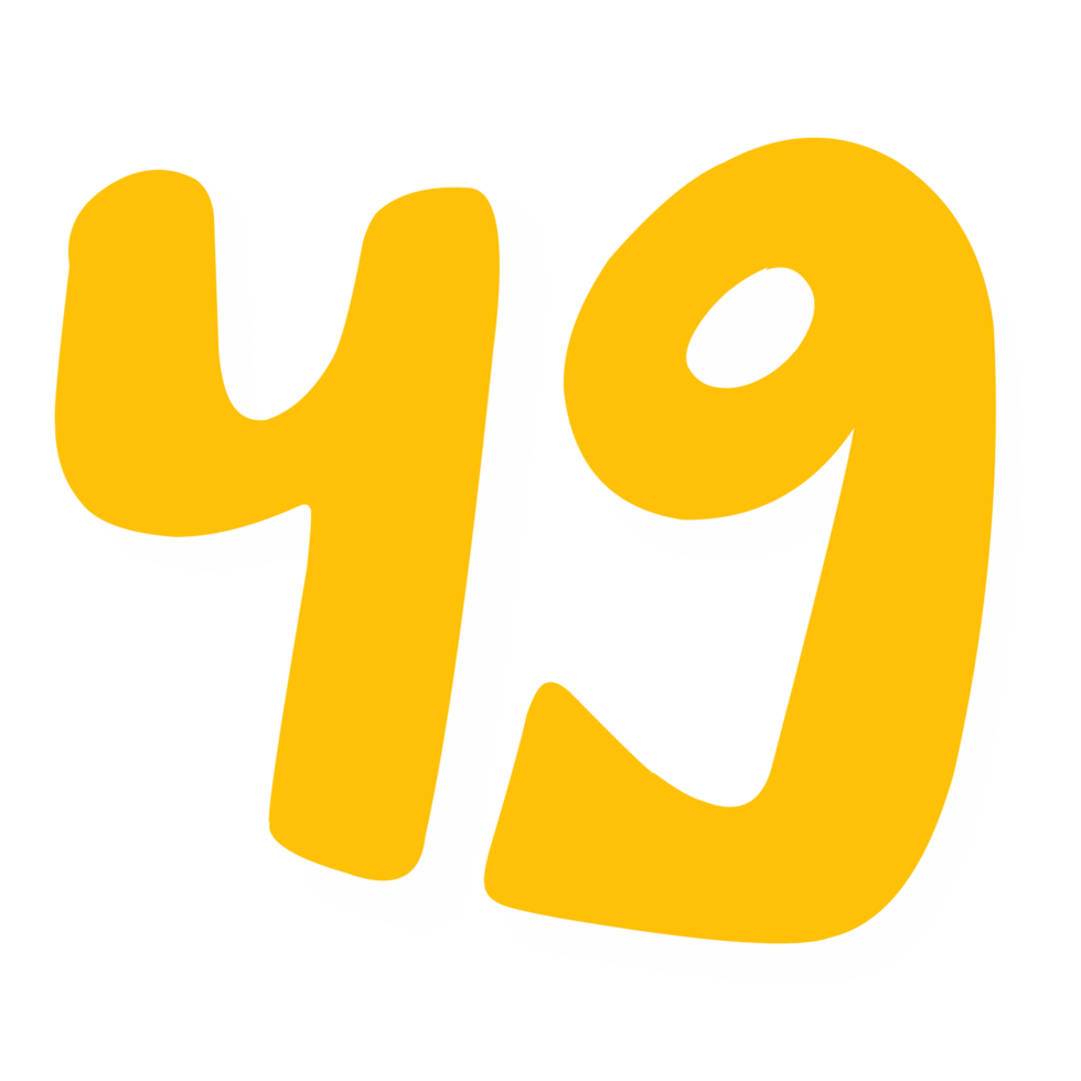 number forty nine png