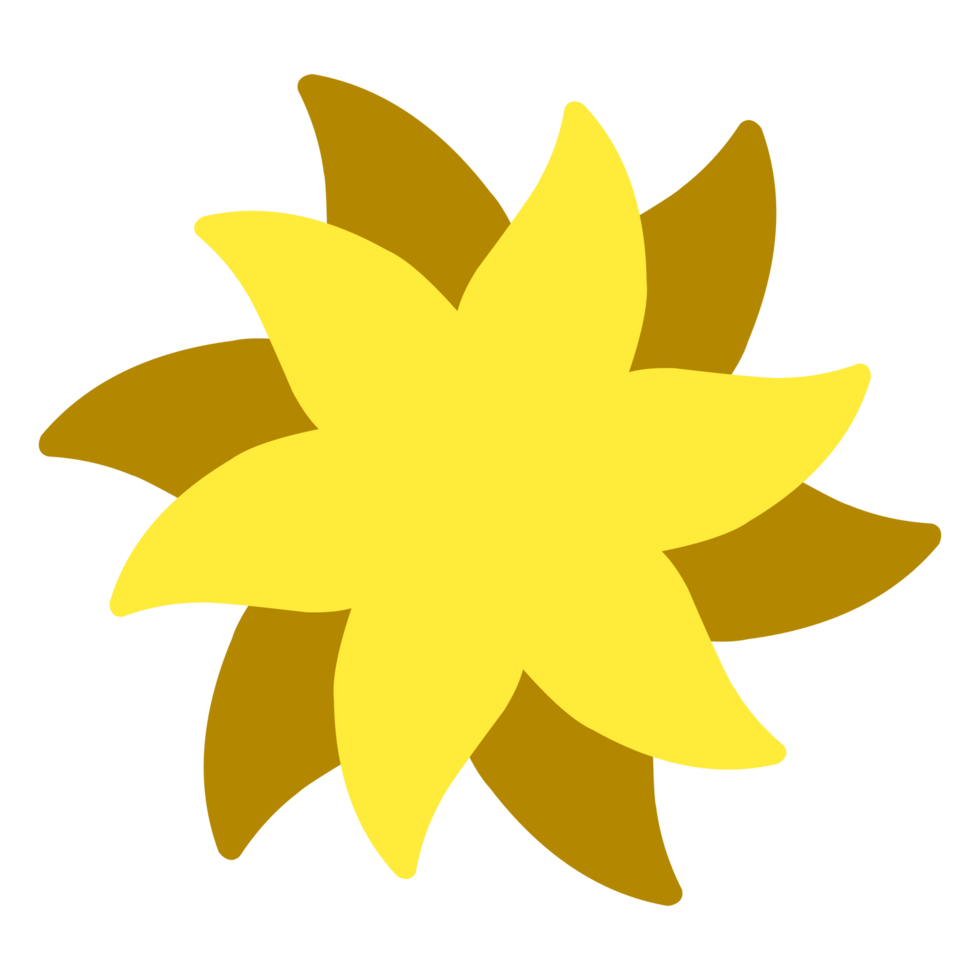 yellow brow flower png