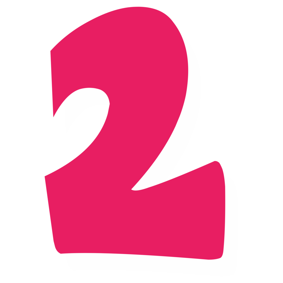 two pink number png