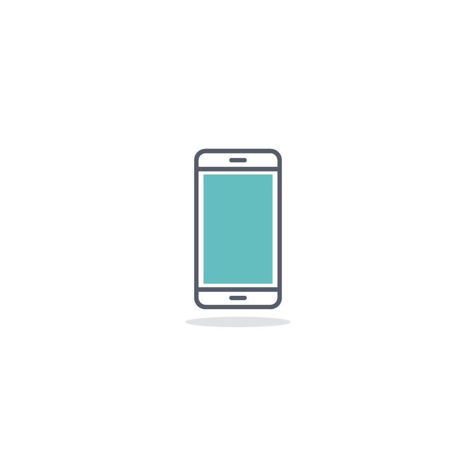 A smartphone icon on a white background vector