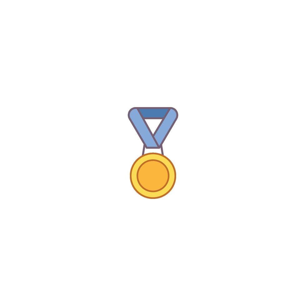 A medal icon on a white background vector
