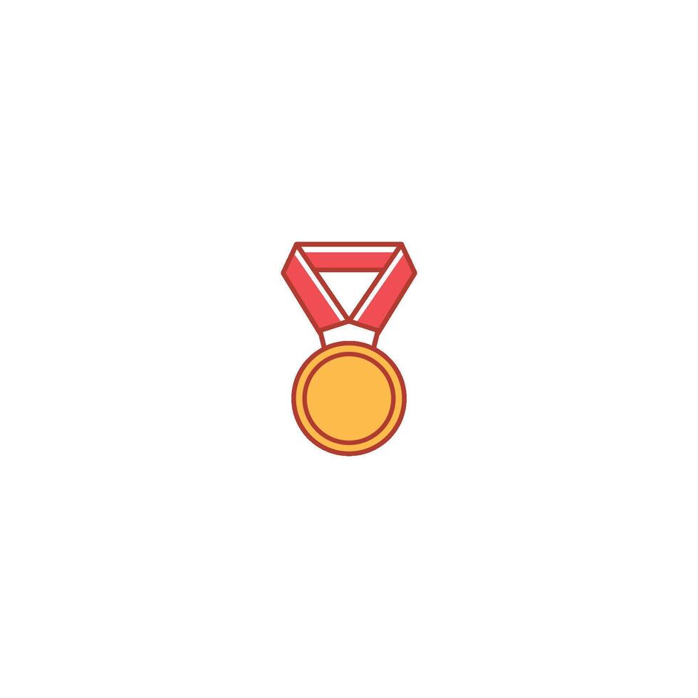 A medal icon on a white background vector