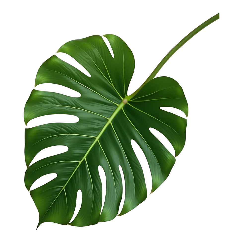 Download Stunning Monstera Leaf Ideal for Digital Print Use png
