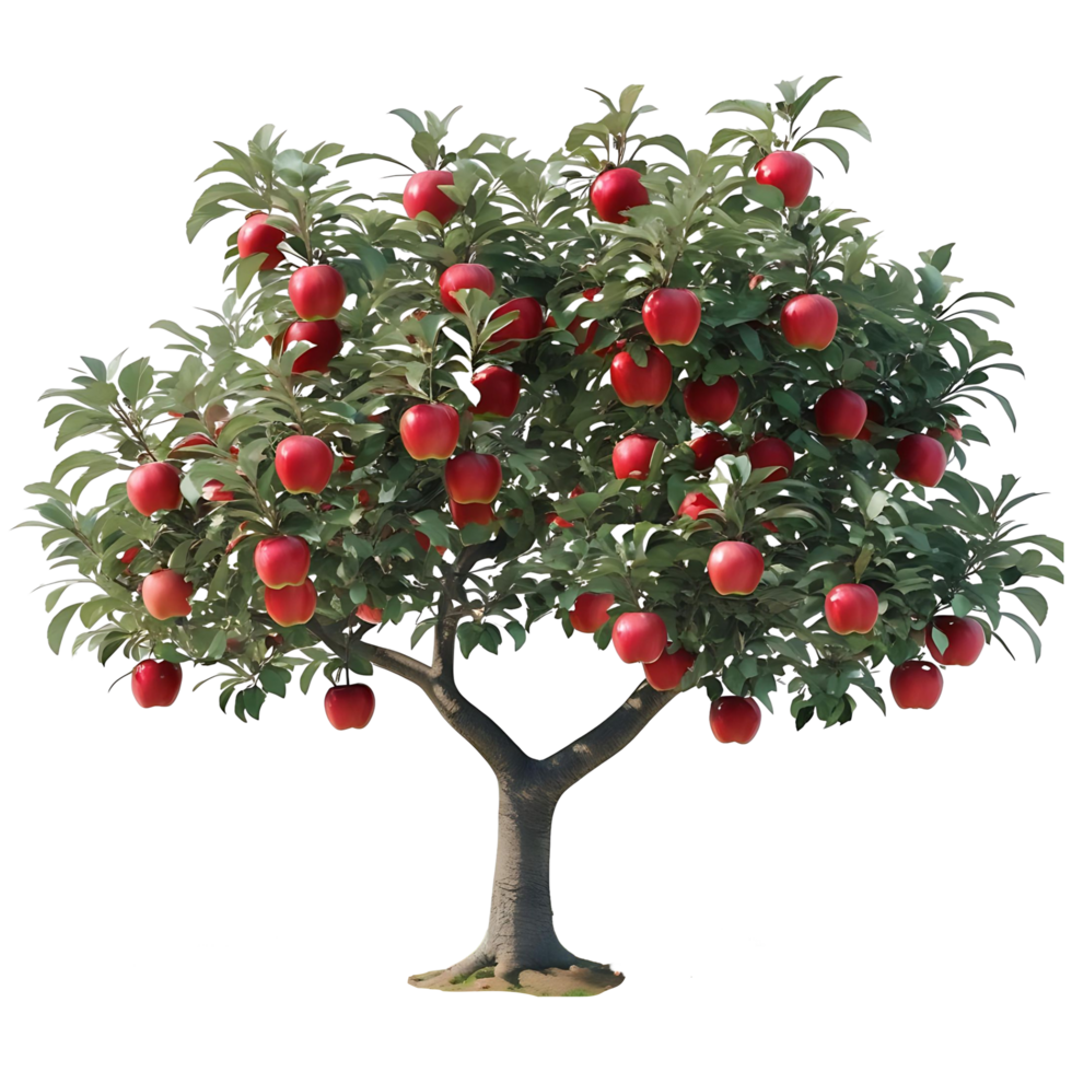 Vibrant Apple Tree Illustration Download Royalty Free Transparent Image png