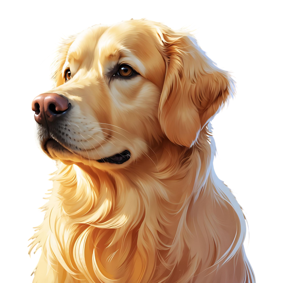 Adorable Fluffy Dog Illustration Perfect for Logos Stickers Merch png