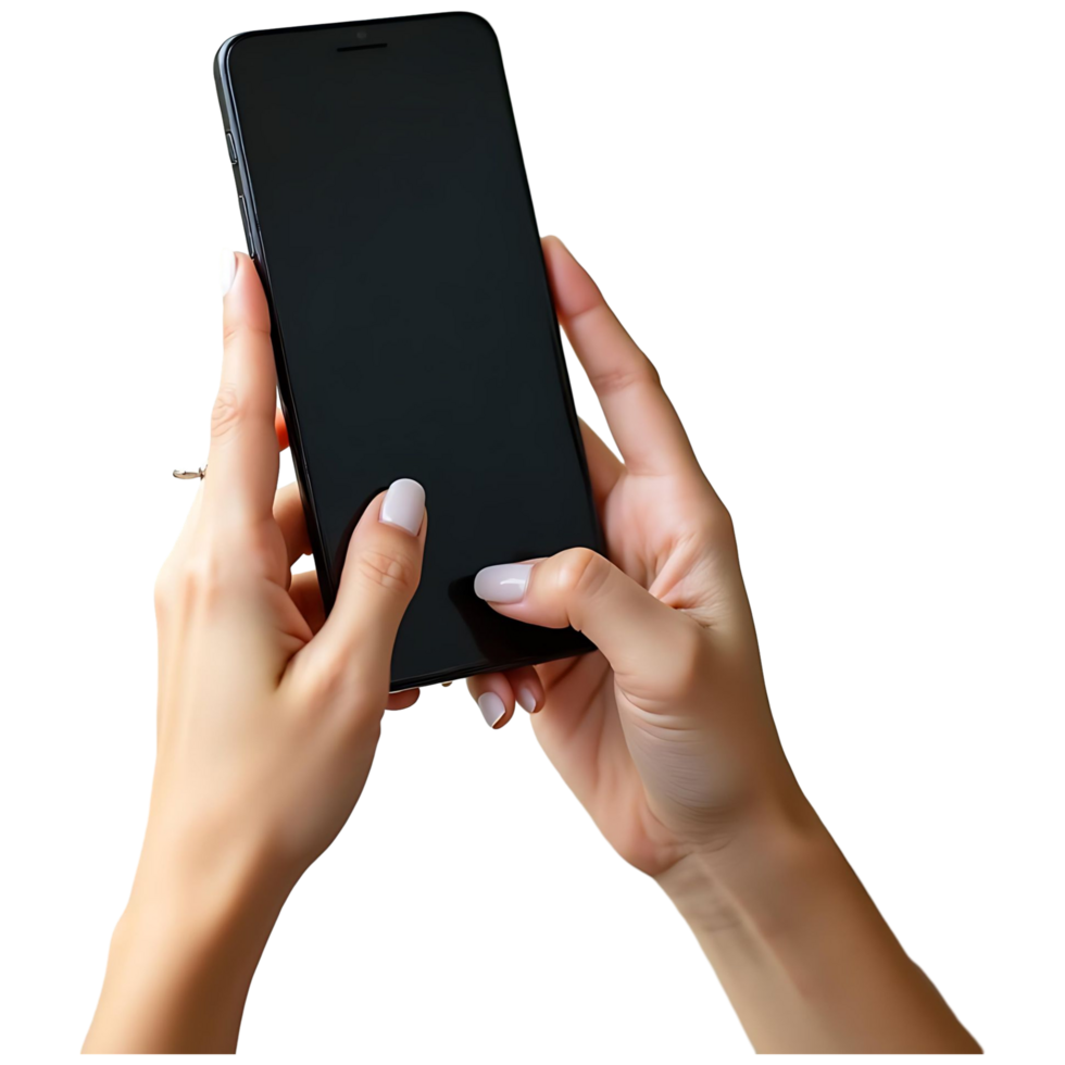 Editable Smartphone Screen Photo for Digital Marketing and Branding png