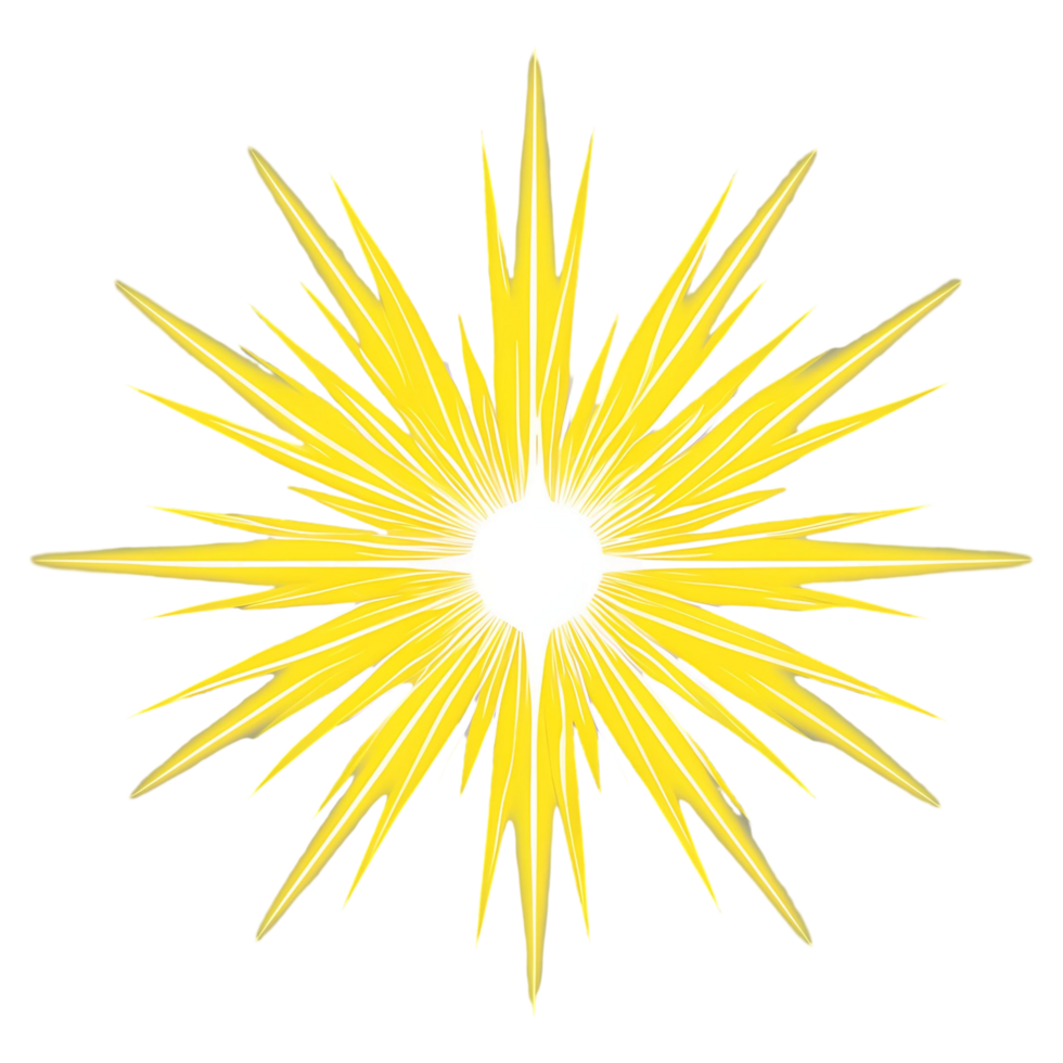 Shining Starburst Glow Dynamic Flash Effect for Designs png