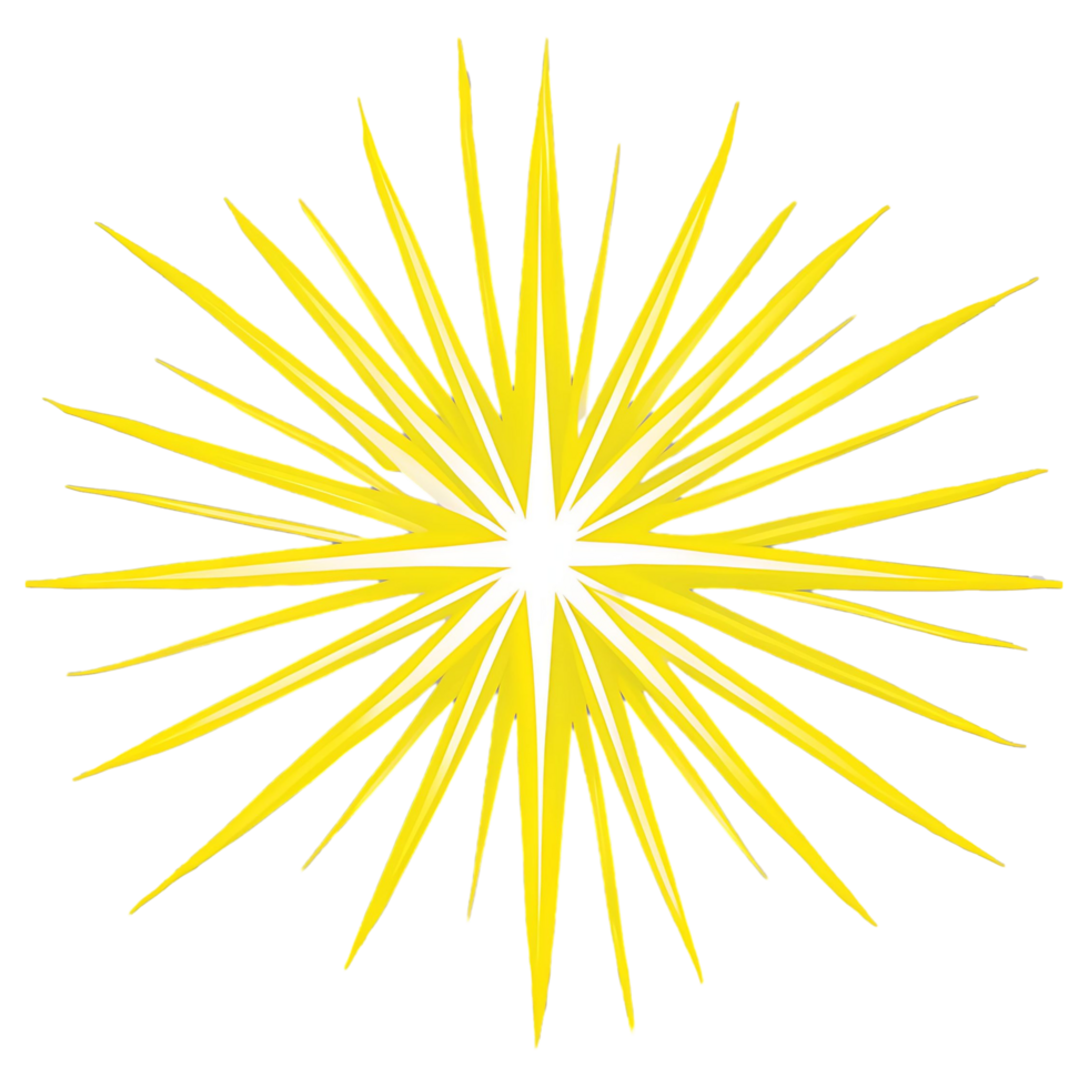 Realistic Sunburst Effect Radiant Light Glow Transparent Image png