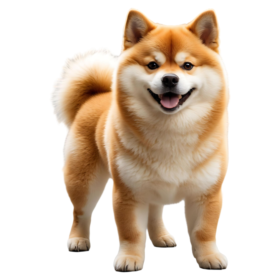 Adorable Fluffy Shiba Inu Clipart High Quality Digital Illustration png
