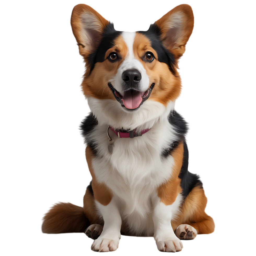 Loyal and Friendly Corgi Portrait Ideal for Branding Social Media png