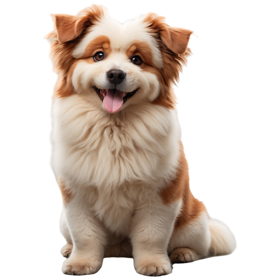 Adorable Happy Dog Sitting High-Quality Stock Photo for Pet Lovers png