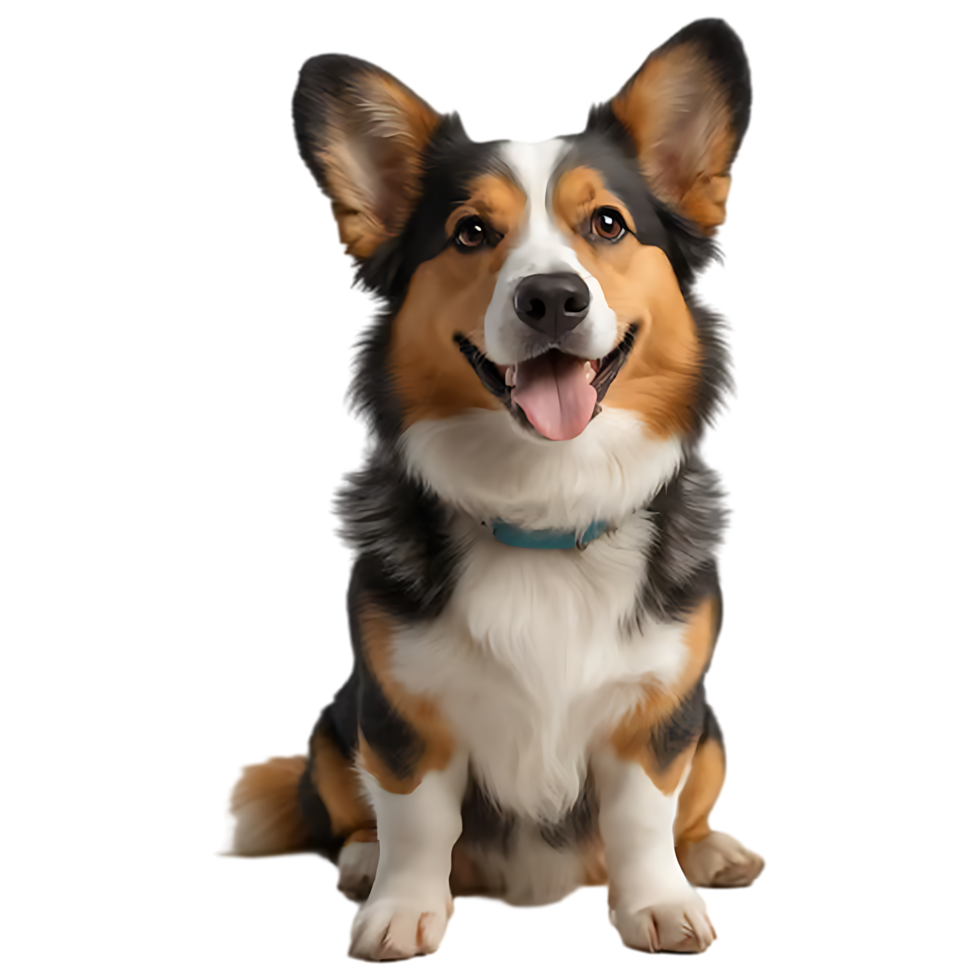 Cute Corgi with Big Ears Royalty-Free Dog Image for Commercial Use png