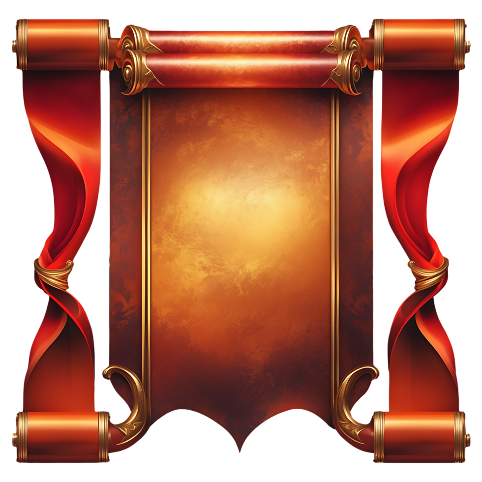 Elegant Gold Frame Decorative Border for Designs Invitations png