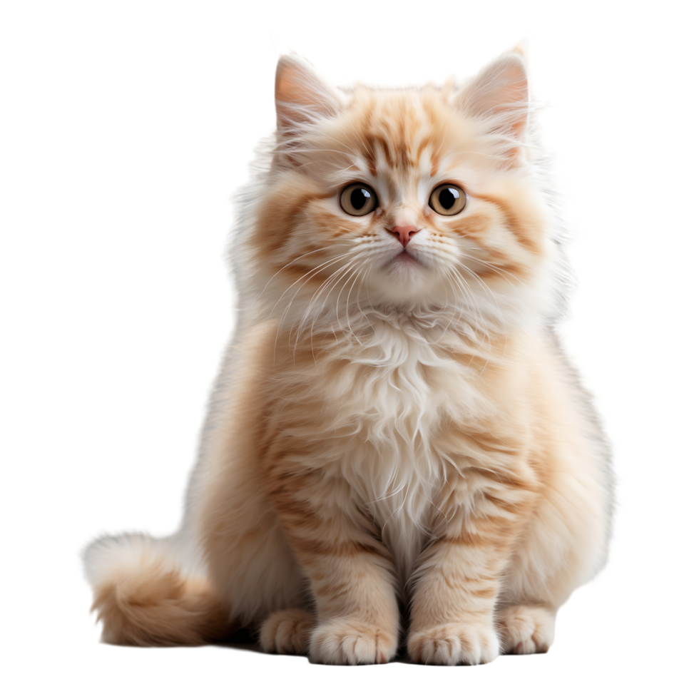 Cute Persian Kitten Image Perfect for Digital Designs Prints png