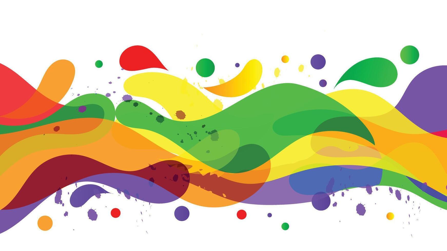 Vibrant fluid paint background with abstract waves, splashes, and dynamic colors. Perfect for creative design, digital art, wallpapers, posters, and modern artistic projects. vector