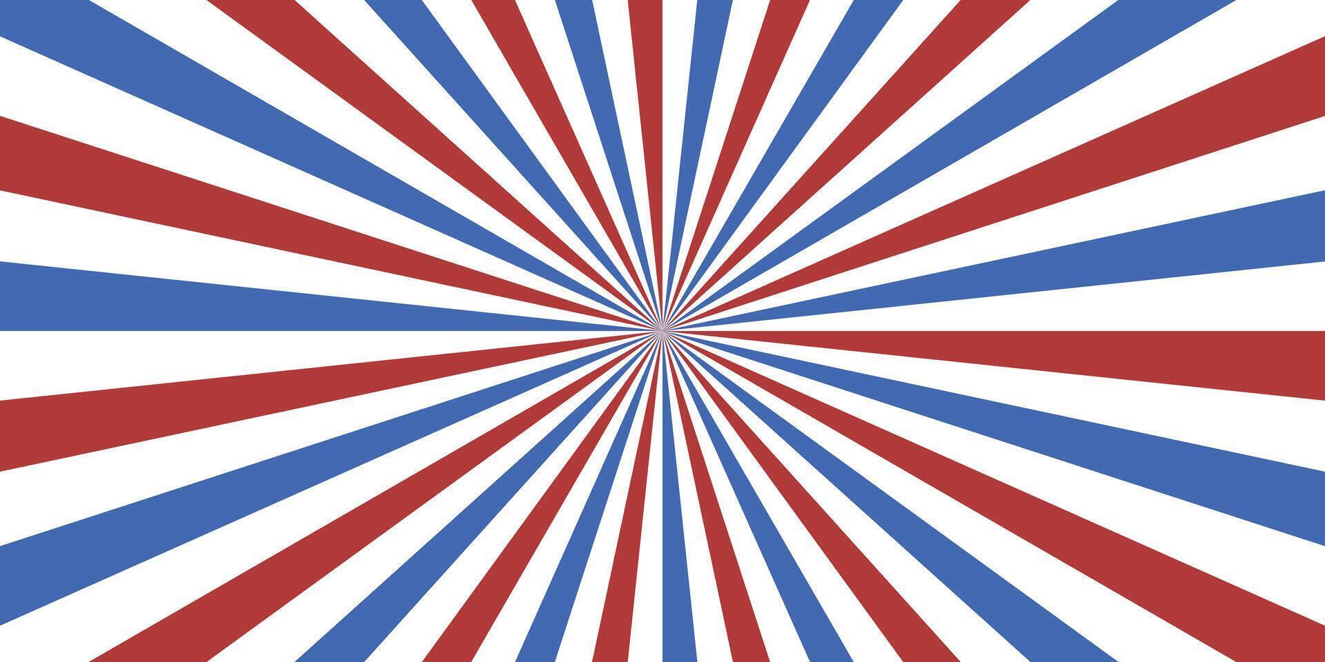 Retro-Inspired Barber Star Background with Red, Blue and Gray Striping vector