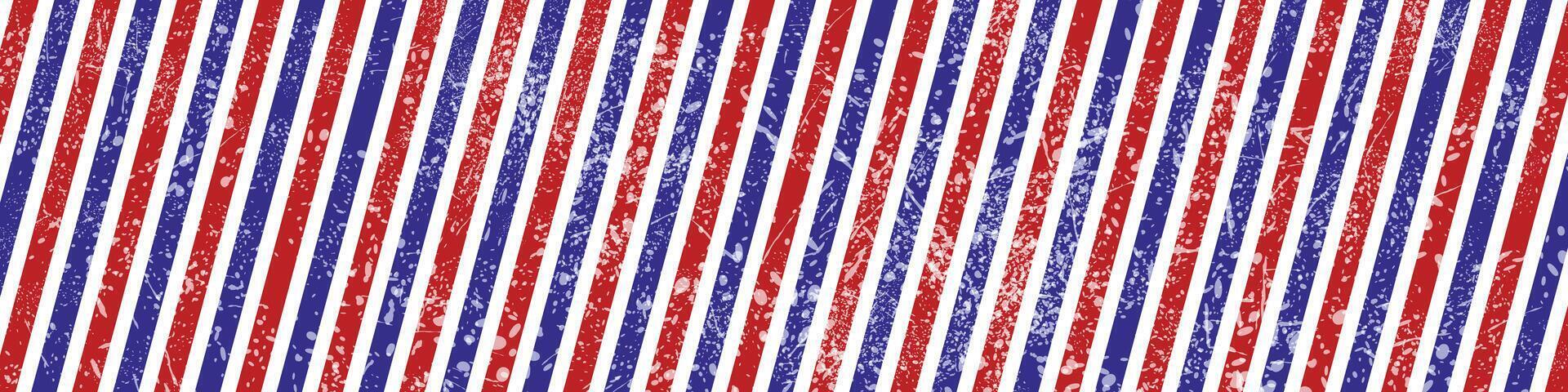 Retro Barber Shop Background Featuring Red, Blue, and White Stripes vector