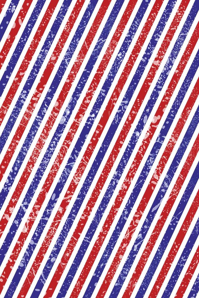 Old-School Barber Design With Tri-Color Stripes vector
