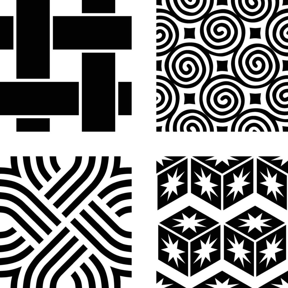 Unique Diagonal Seamless Pattern Design Set vector