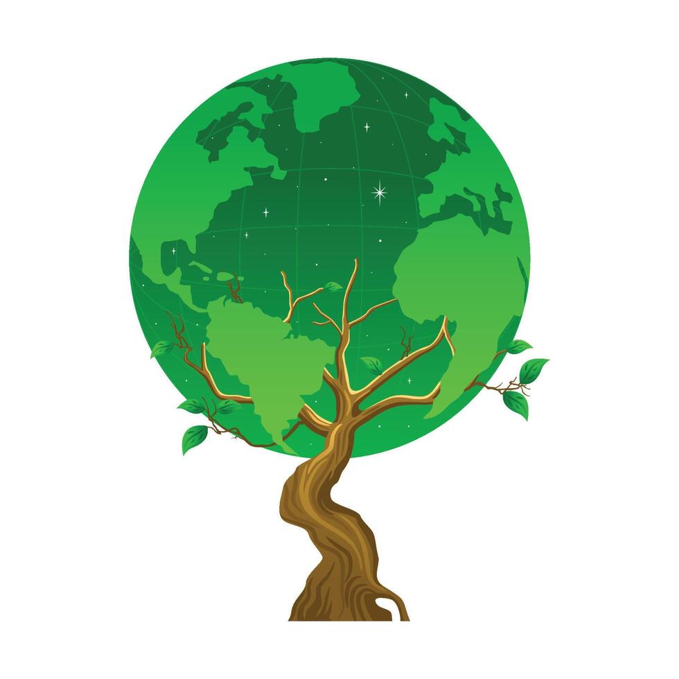 GO GREEN ILLUSTRATION vector