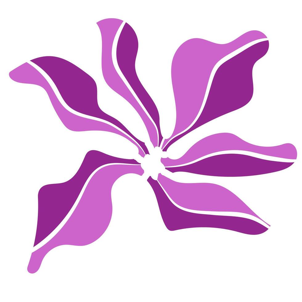 Eco icon lilac flower flat vector