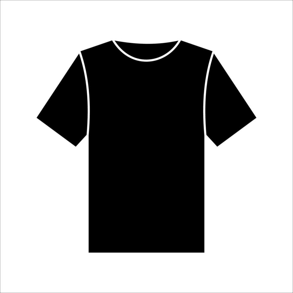 T Shirt Icon Symbol isolated white background. illustration. color editable. vector