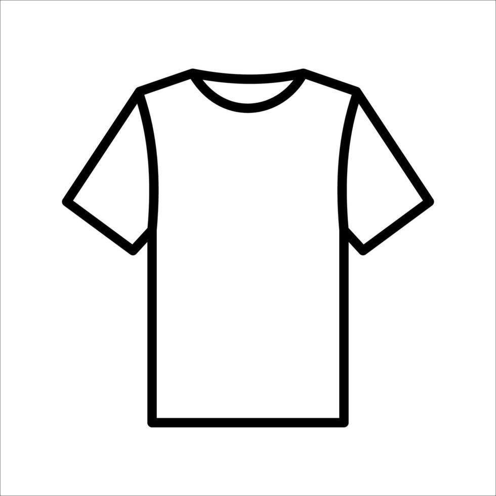 T Shirt Icon ,Symbol isolated white background. illustration. color editable. vector