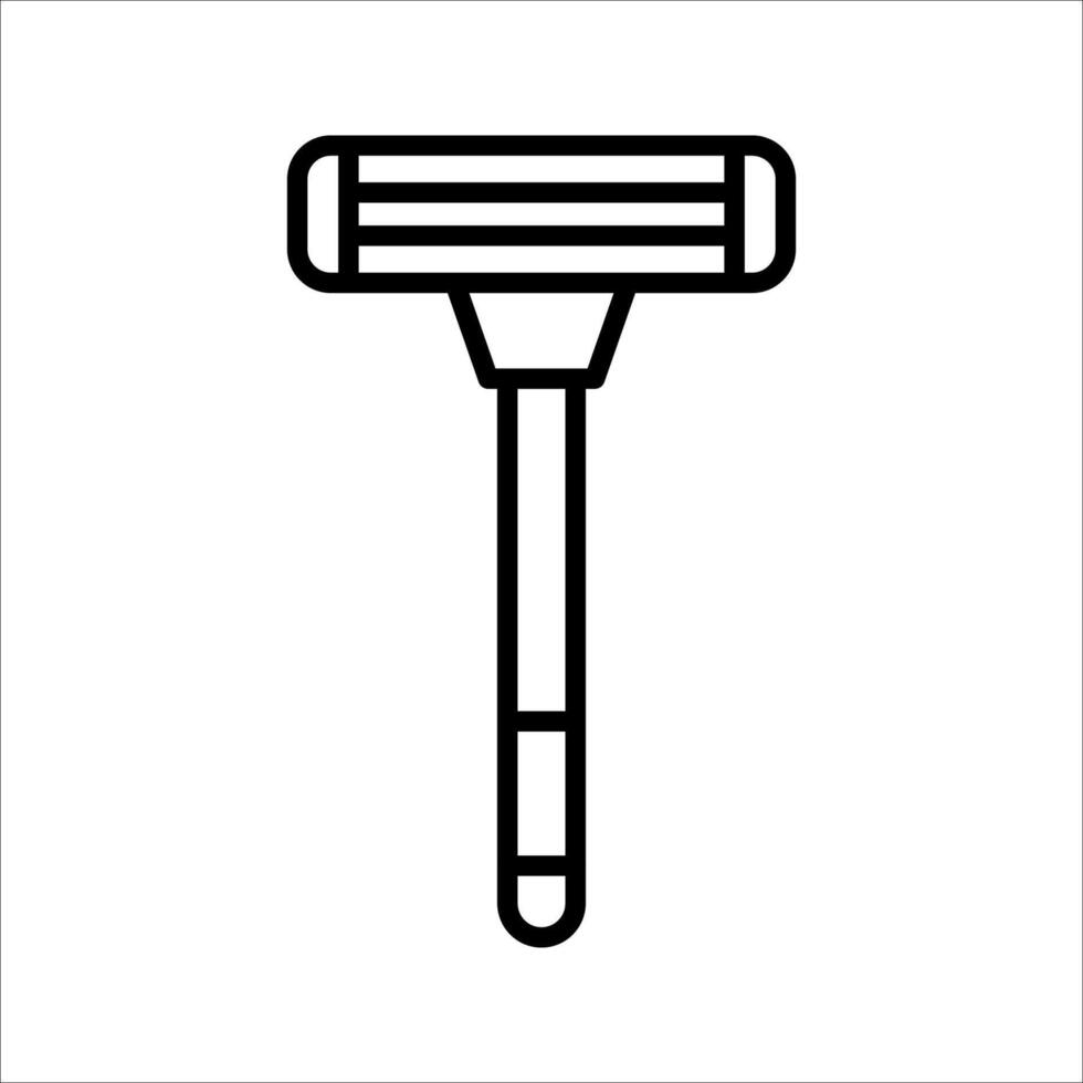 razor Icon.Symbol isolated white background. illustration. color editable. vector