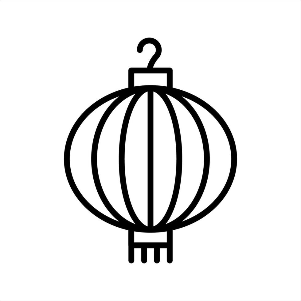lantern Icon Symbol isolated white background. illustration. color editable. vector