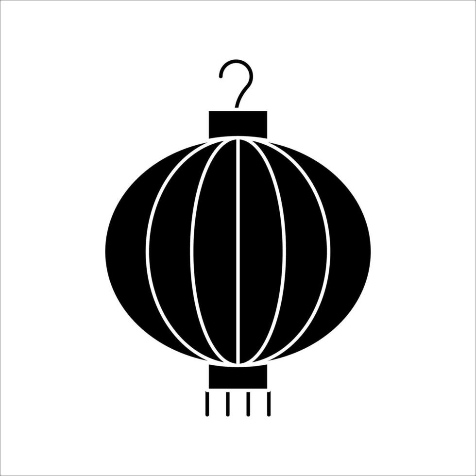 lantern Icon, Symbol isolated white background. illustration. color editable. vector