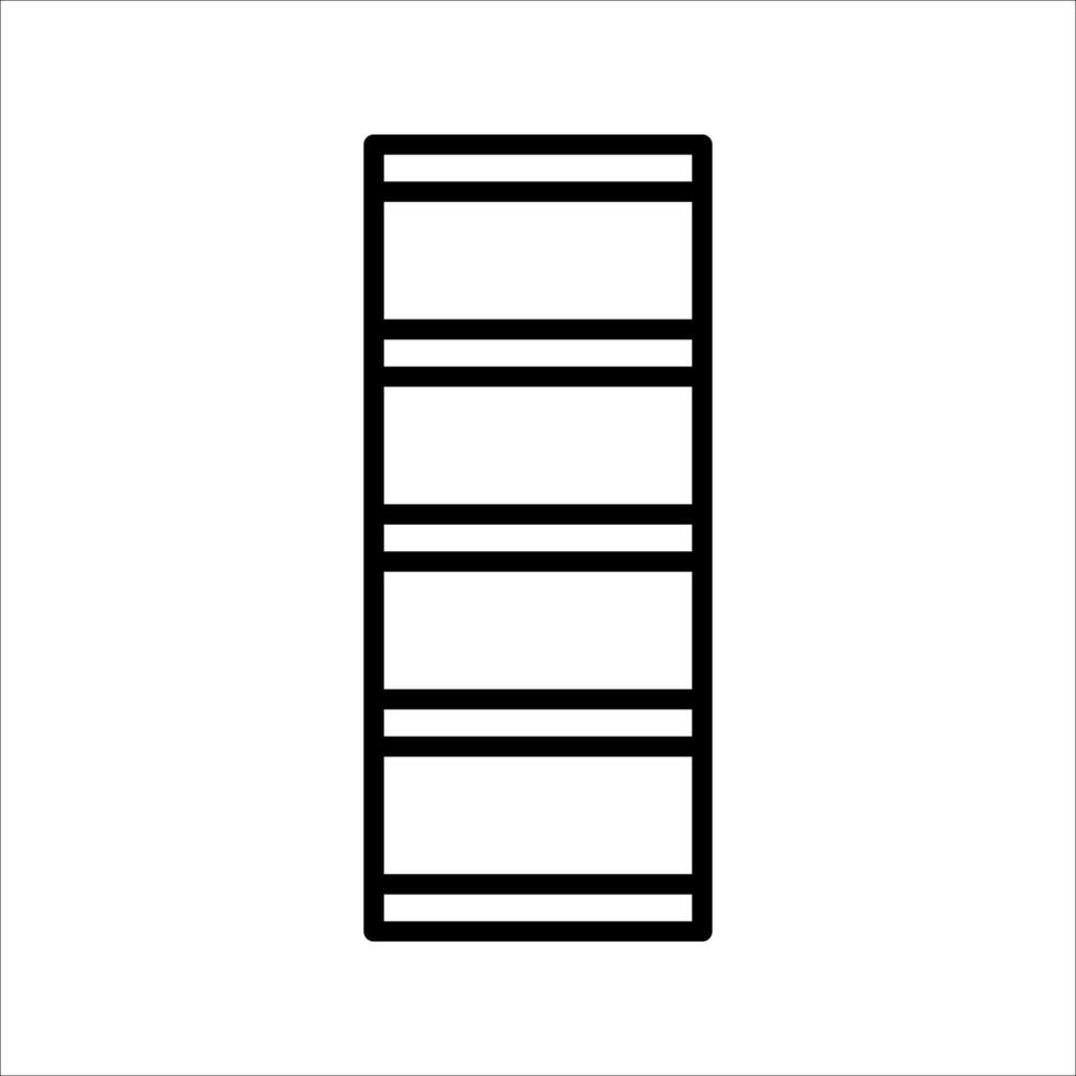 shelves Icon ,Symbol isolated white background. illustration. color editable. vector