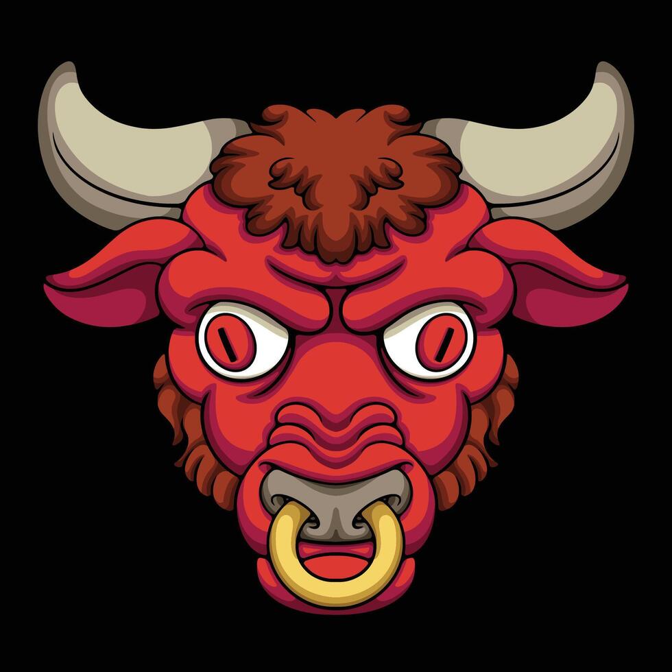 Red bull illustration vector