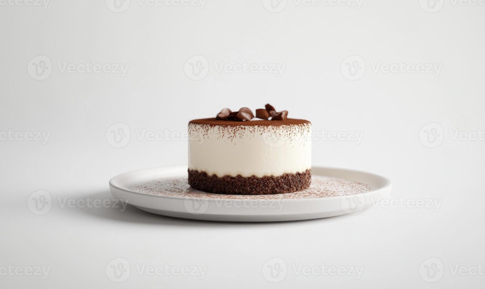 A chocolate cake with chocolate chips on top of it photo