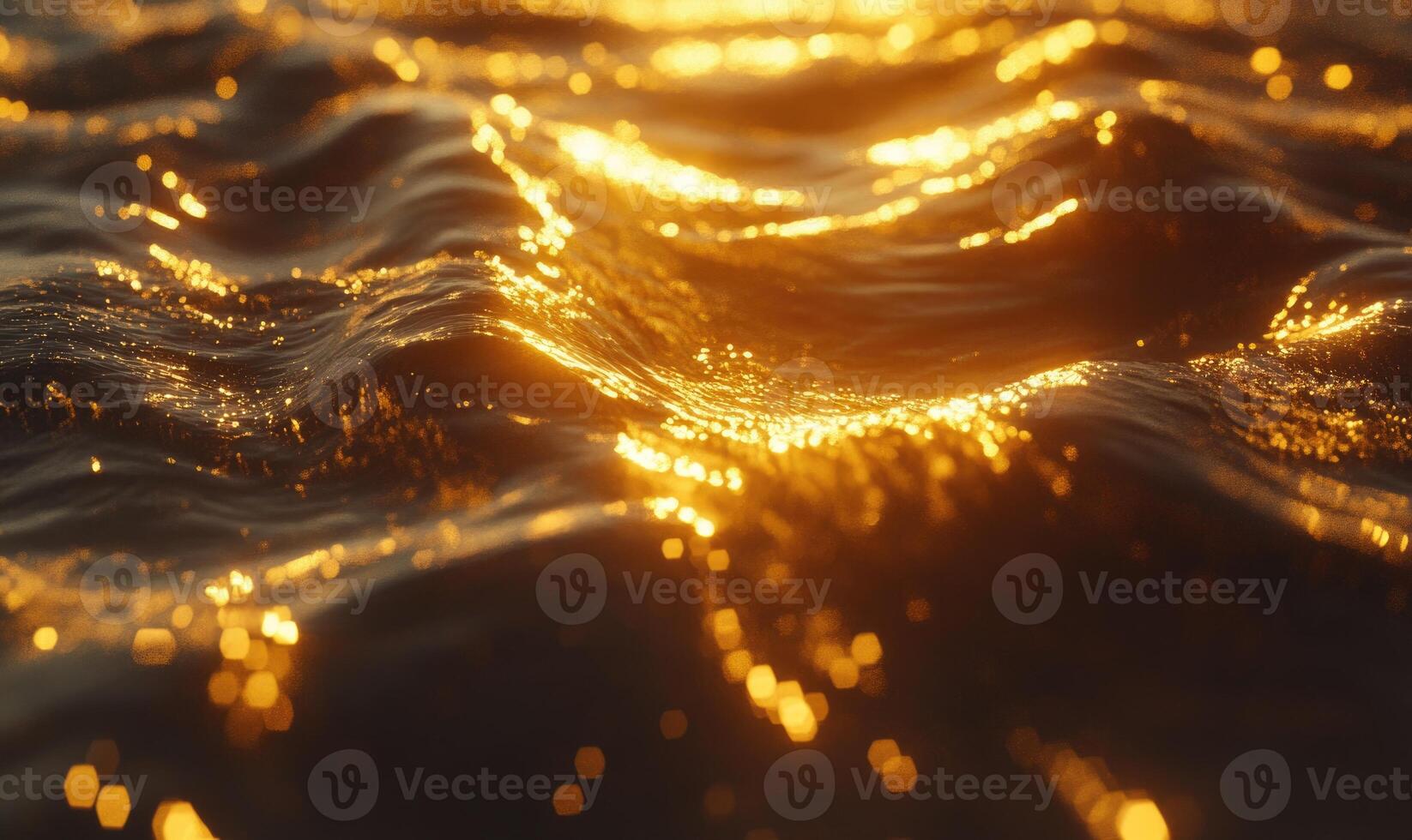 The water is gold and has a lot of sparkles photo