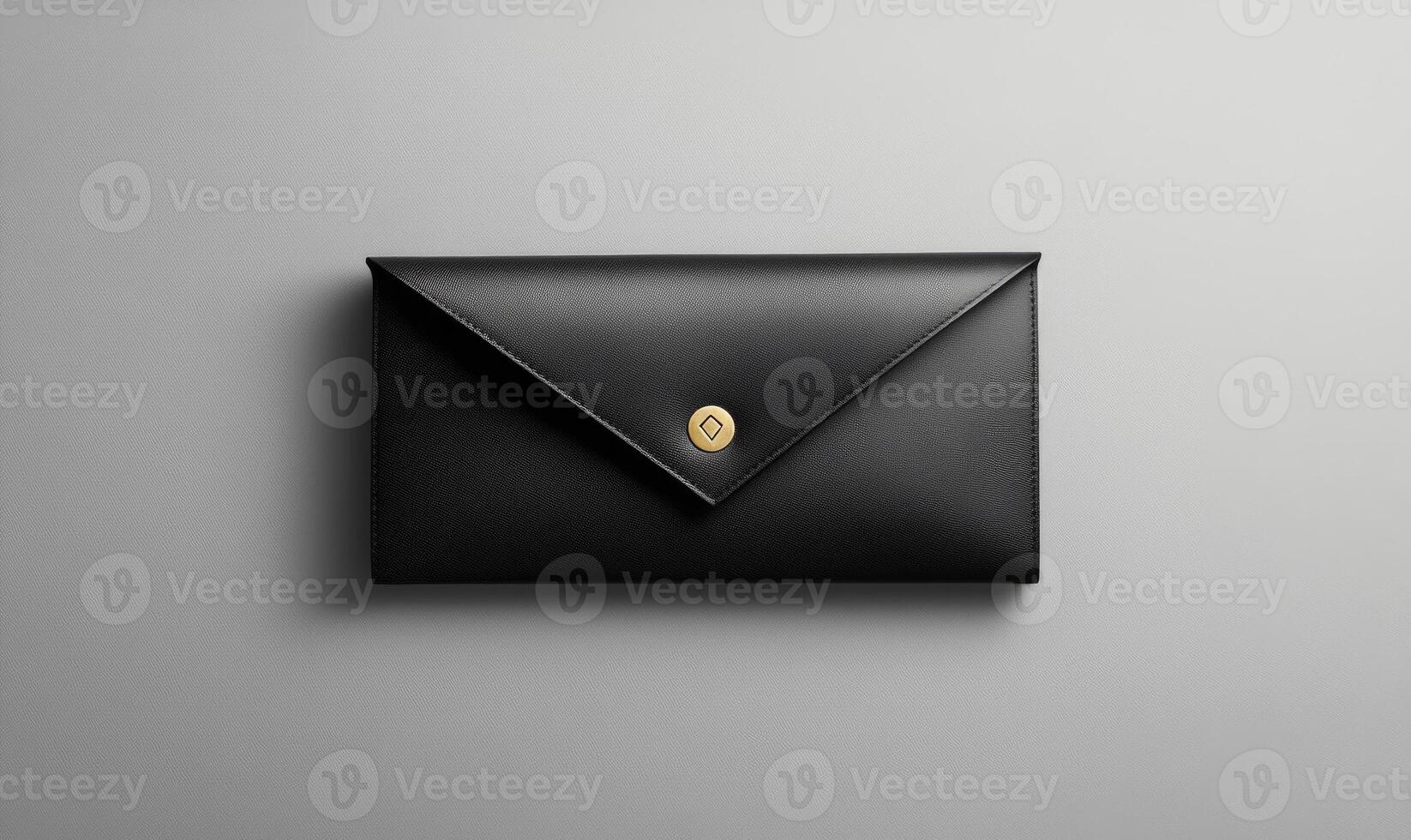 a black envelope with a gold coin on the front photo