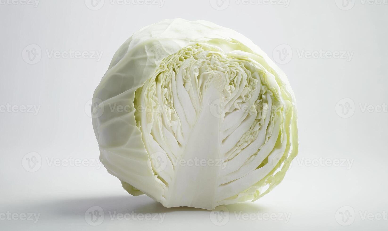 a white cabbage is shown on a white background photo